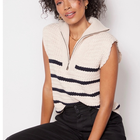 John+Jenn Tops - NWT from Evereve is a John+Jenn quarter zip sleeveless sweater